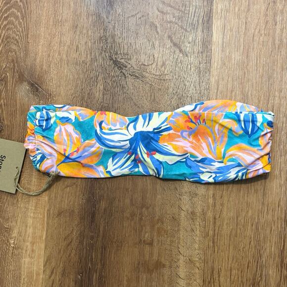 NWT Stone Fox Swim Tropical Lily Lele Bikini Top Size Small - Picture 4 of 5